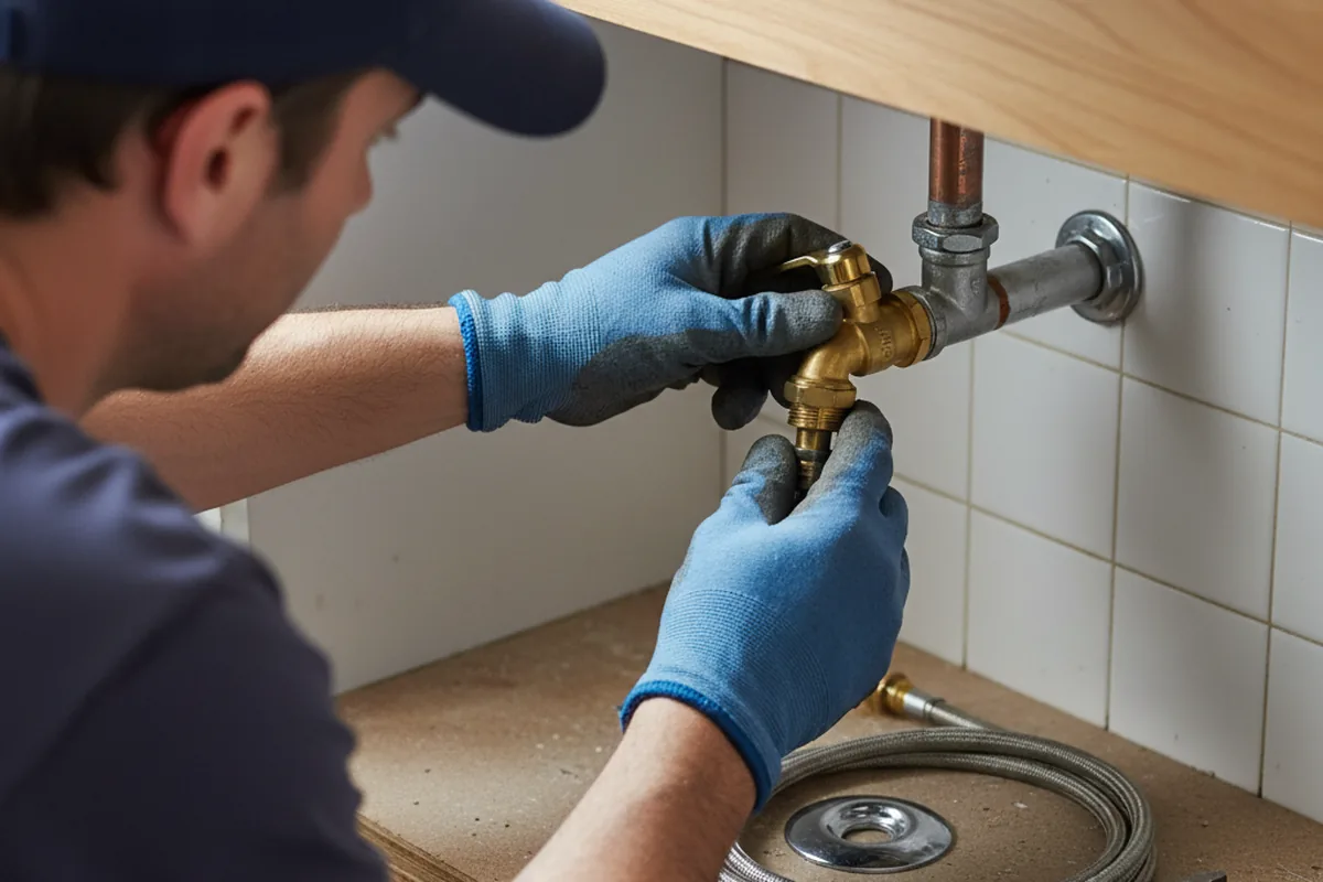 Shutoff valve and fitting work during Repiping in Maryland